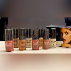 Luminous airbrush cosmetics